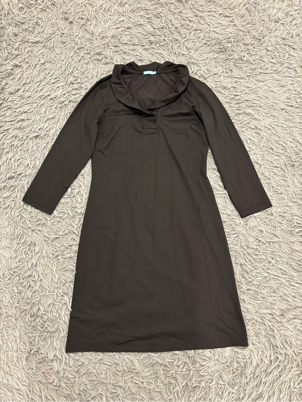 J. McLaughlin Women’s Black Catalina Cloth Durham Ruffle Collar Dress XS Classy